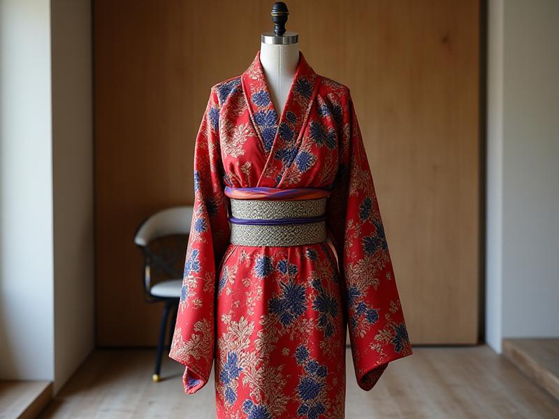 鮮やかな色合いのオーダーメイド着物